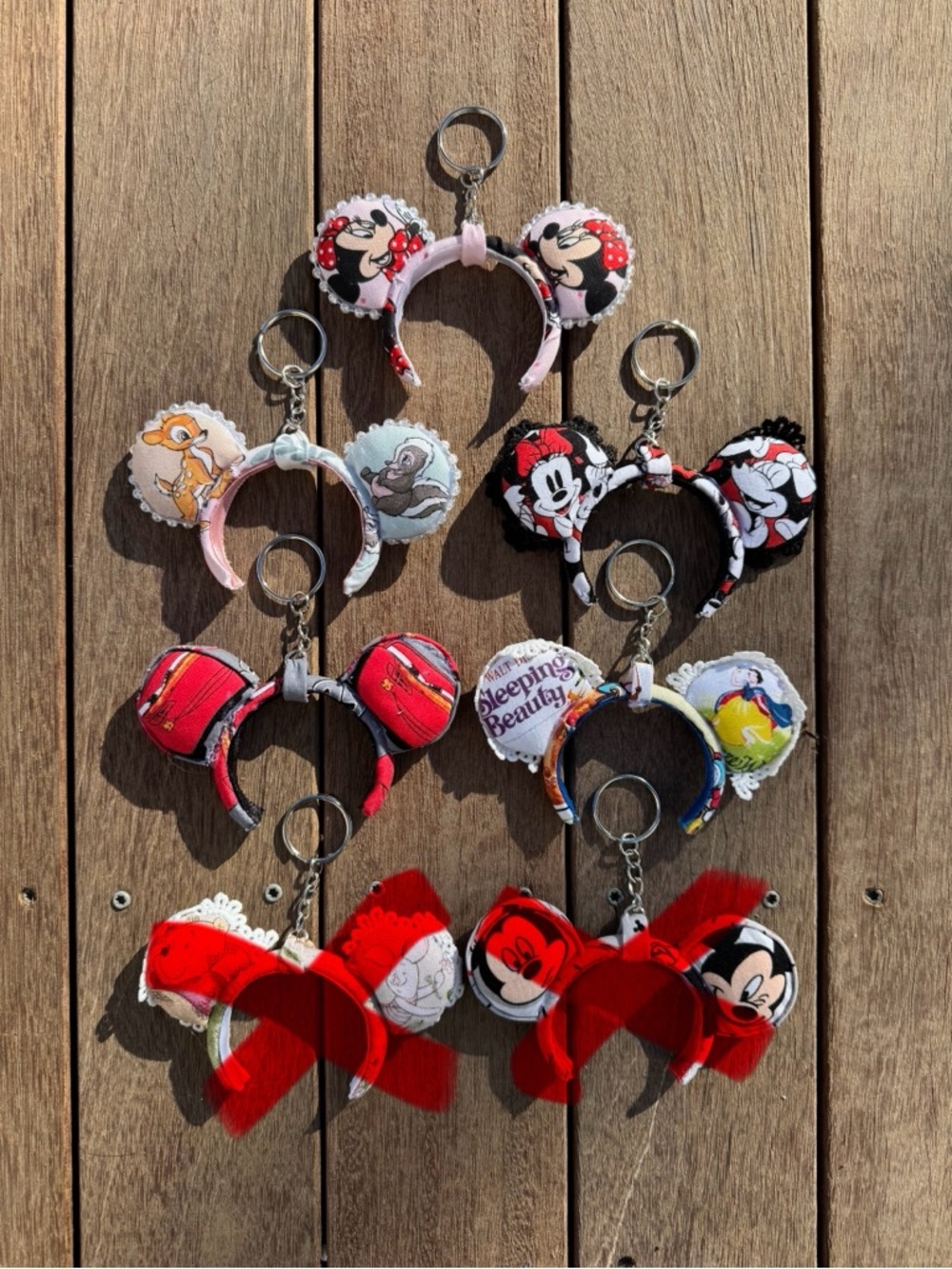 (1) Handmade Disney Ears Keychain